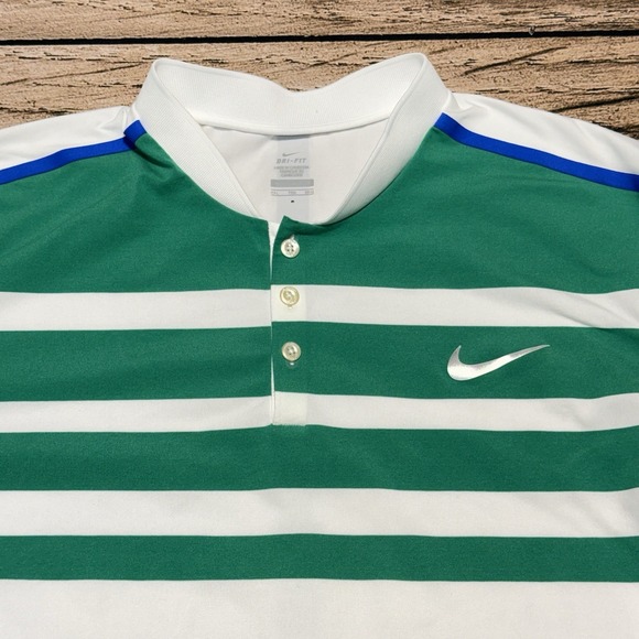 Nike Other - Nike Roger Federer Polo Shirt 2XL Green RF 2016 Australian Open Henley Tennis